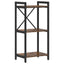 Bogreol Røget eg 40 x 30 x 85 cm Konstrueret træ