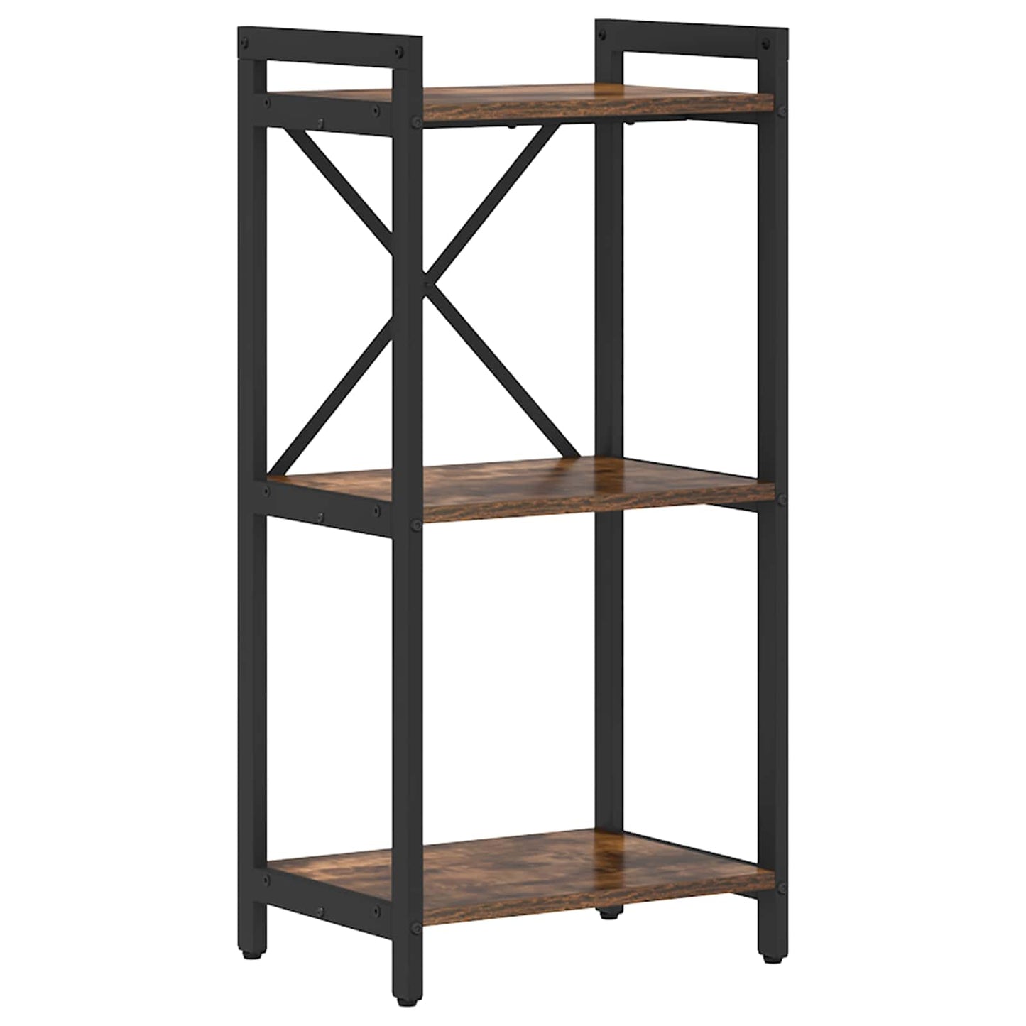Bogreol Røget eg 40 x 30 x 85 cm Konstrueret træ