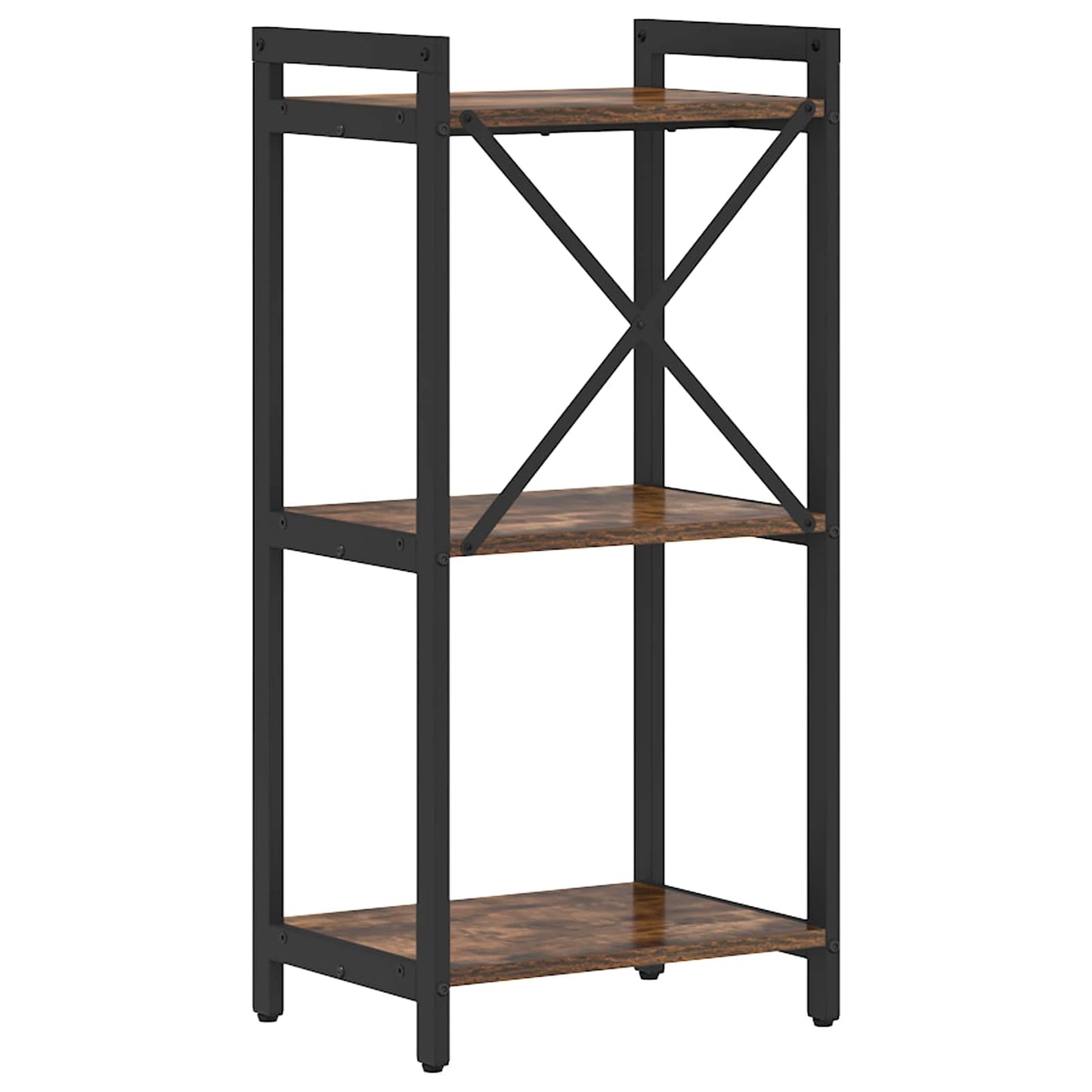 Bogreol Røget eg 40 x 30 x 85 cm Konstrueret træ