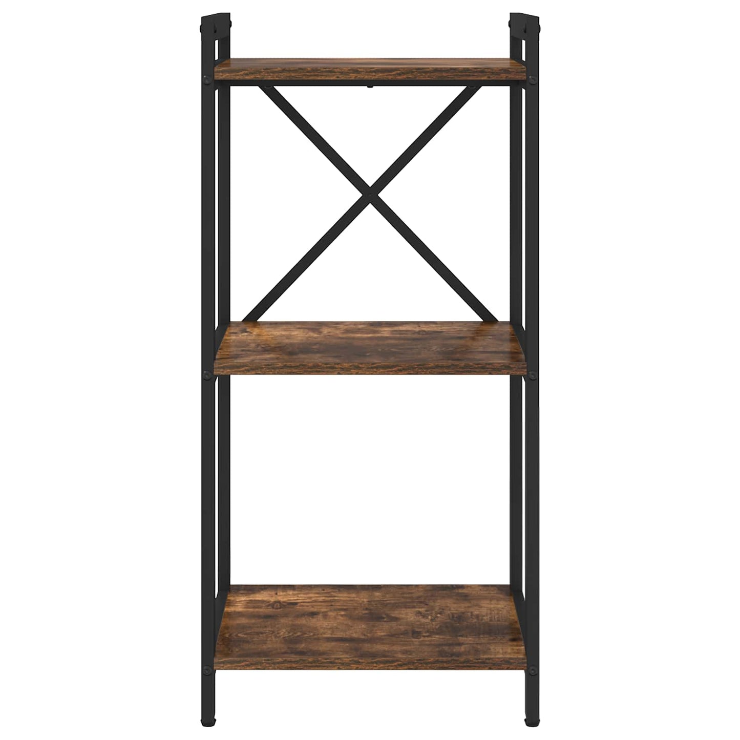 Bogreol Røget eg 40 x 30 x 85 cm Konstrueret træ