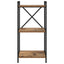 Bogreol Gammelt træ 40 x 30 x 85 cm Konstrueret træ