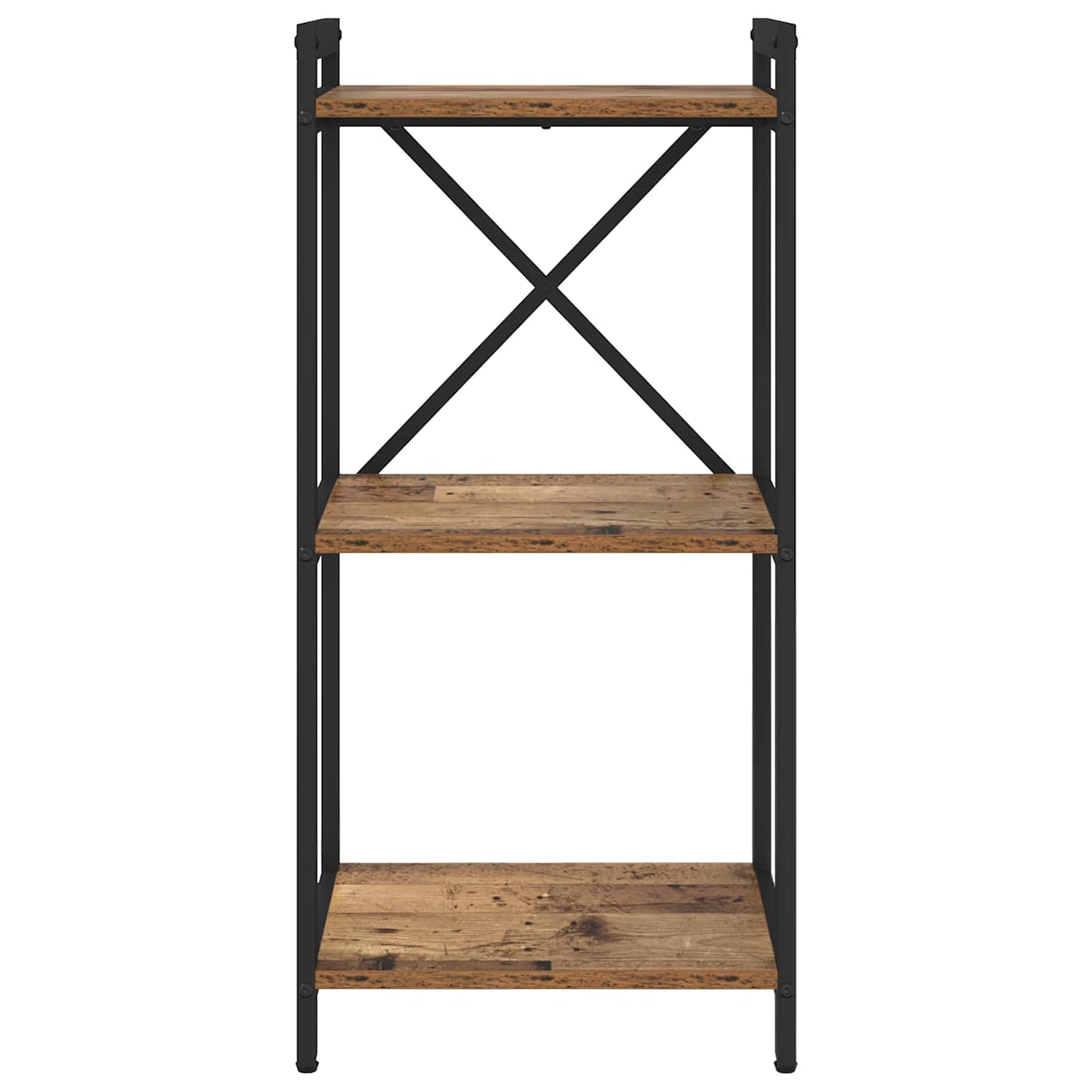Bogreol Gammelt træ 40 x 30 x 85 cm Konstrueret træ