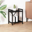 Bogreol 40 x 30 x 50 cm Konstrueret træ Sort eg