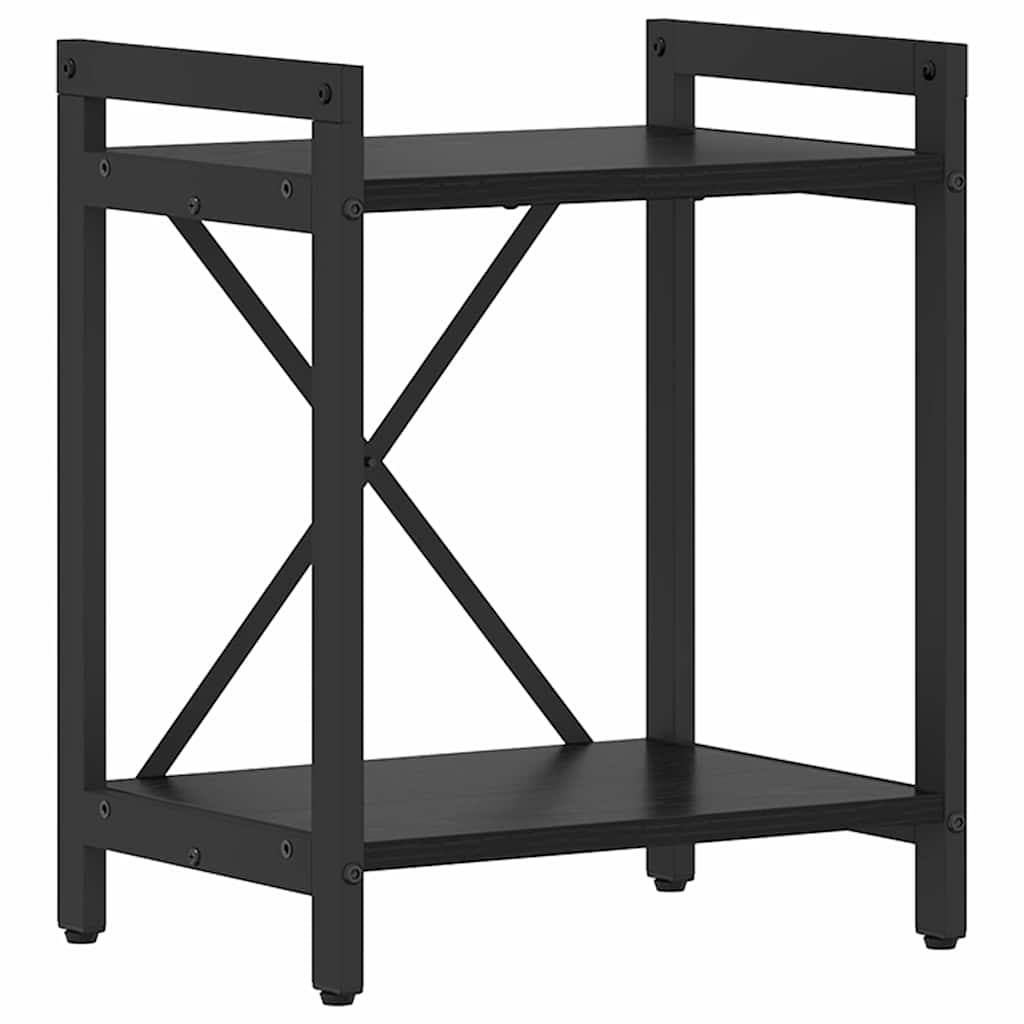 Bogreol 40 x 30 x 50 cm Konstrueret træ Sort eg