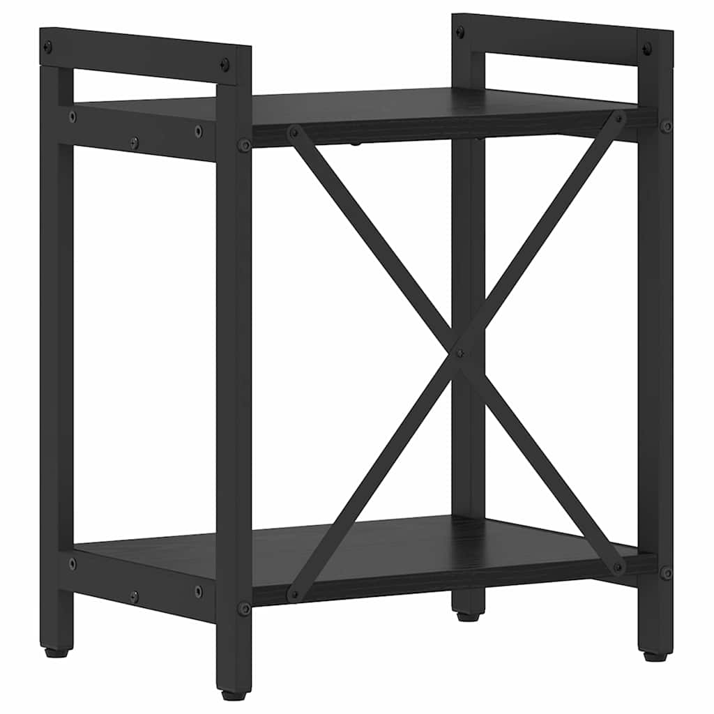 Bogreol 40 x 30 x 50 cm Konstrueret træ Sort eg