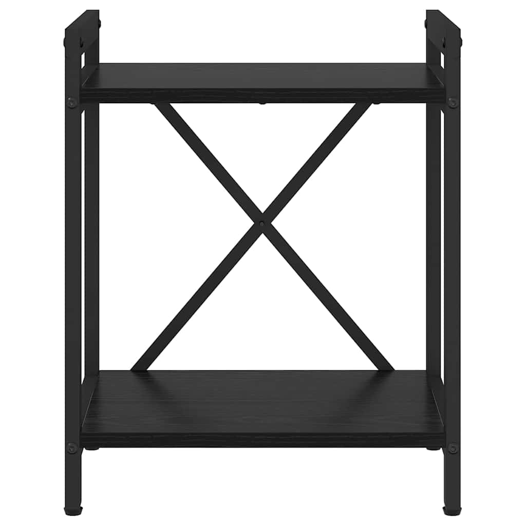 Bogreol 40 x 30 x 50 cm Konstrueret træ Sort eg