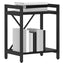 Bogreol Sort eg 40 x 30 x 50 cm Konstrueret træ