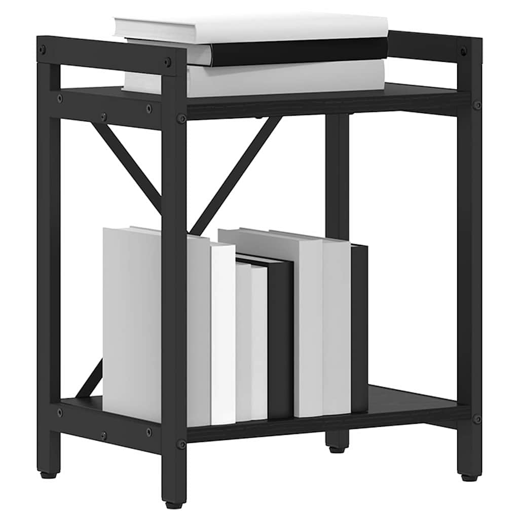 Bogreol 40 x 30 x 50 cm Konstrueret træ Sort eg