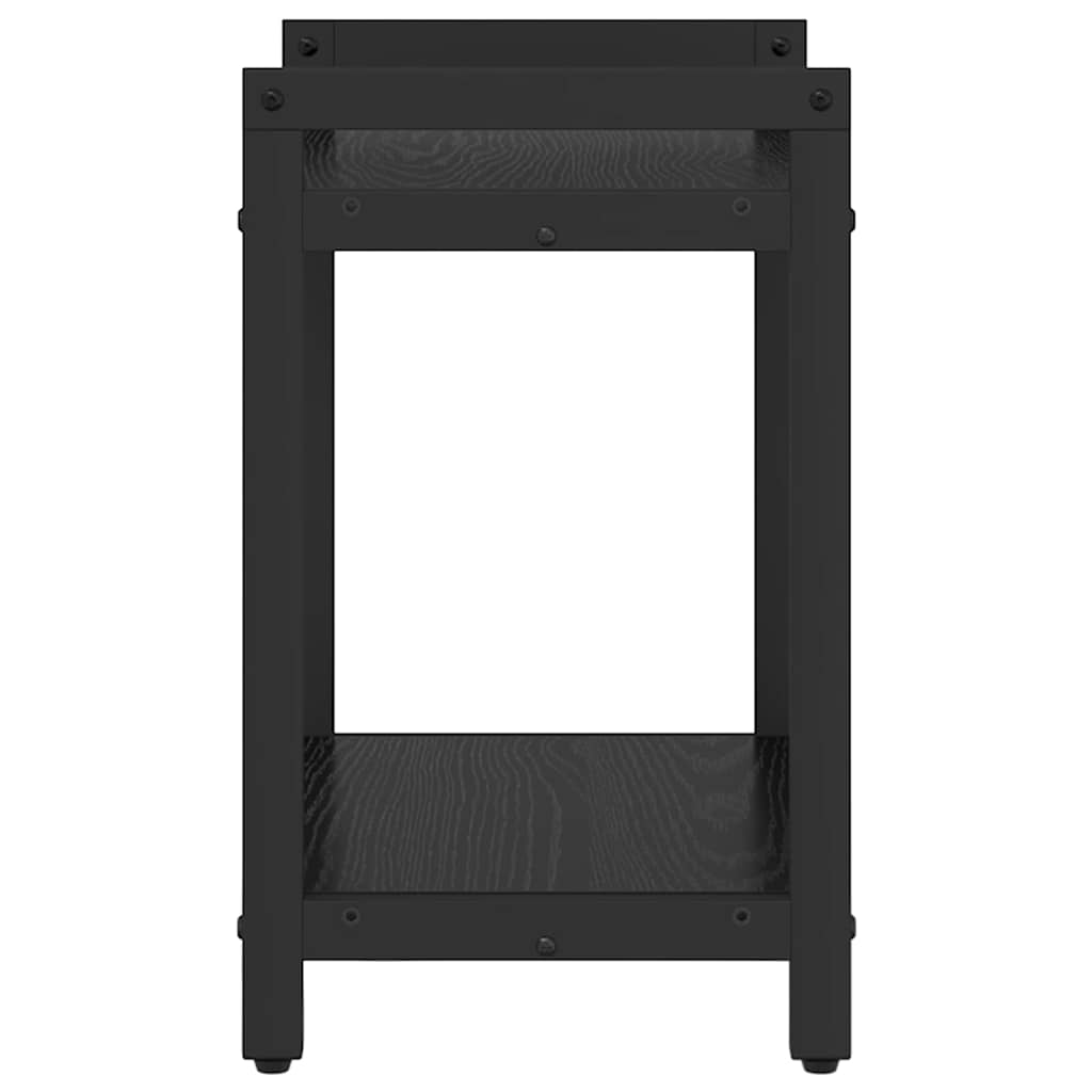 Bogreol 40 x 30 x 50 cm Konstrueret træ Sort eg