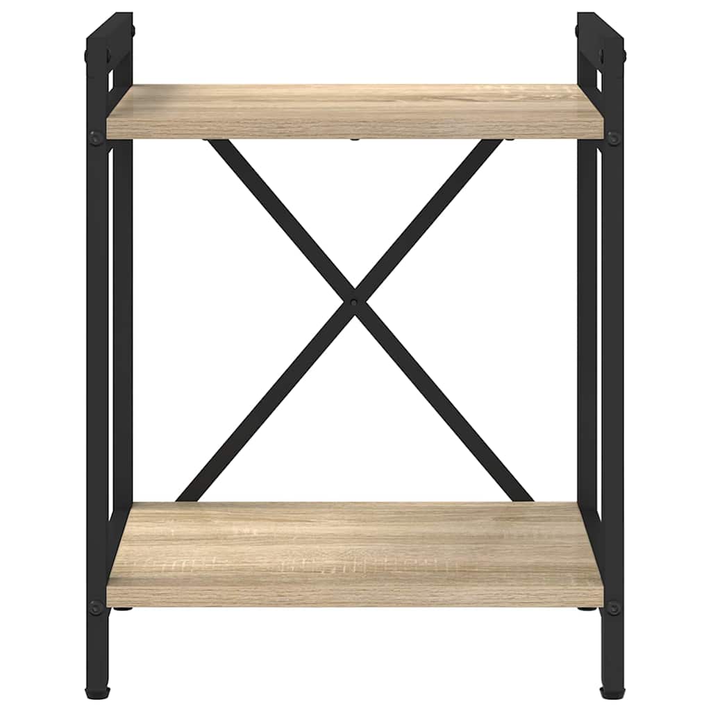 Bogreol 40 x 30 x 50 cm Konstrueret træ Sonoma eg