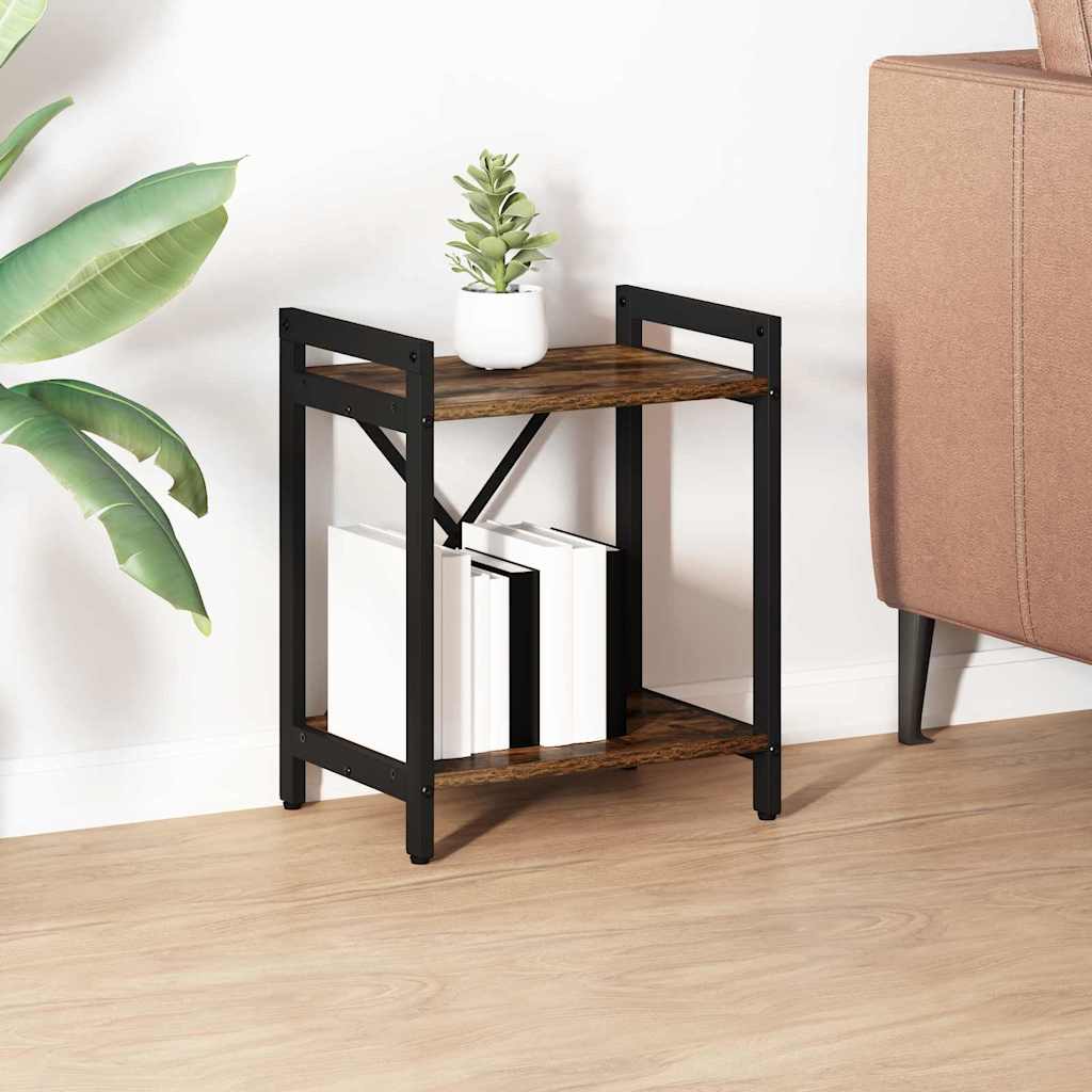 Bogreol 40 x 30 x 50 cm Konstrueret træ Røget eg