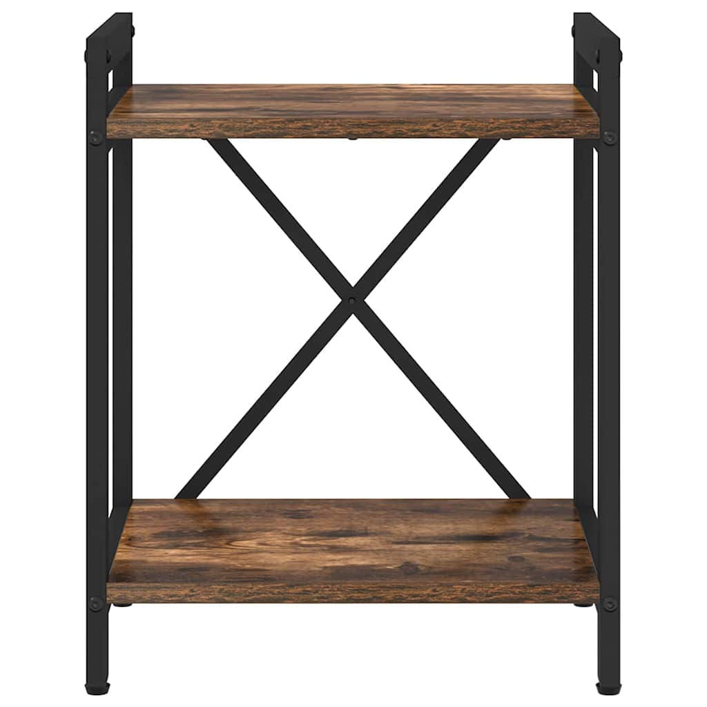 Bogreol 40 x 30 x 50 cm Konstrueret træ Røget eg