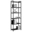 Bogreol Sort eg 60 x 30 x 189,5 cm Konstrueret træ