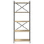 Bogreol Sonoma eg 60 x 30 x 155 cm Konstrueret træ