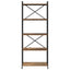 Bogreol Gammelt træ 60 x 30 x 155 cm Konstrueret træ