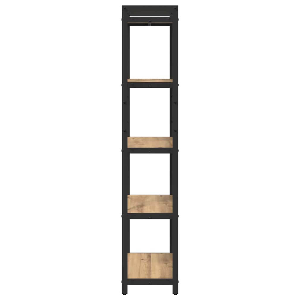 Bogreol 60 x 30 x 155 cm Konstrueret træ Artisan Egetræ