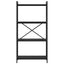 Bogreol Sort eg 60 x 30 x 120 cm Konstrueret træ
