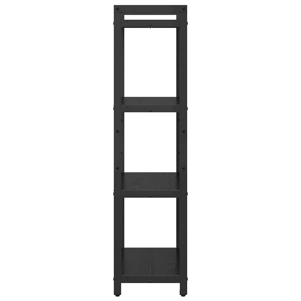 Bogreol Sort eg 60 x 30 x 120 cm Konstrueret træ