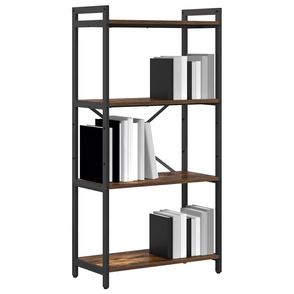 Bogreol Røget eg 60 x 30 x 120 cm Konstrueret træ