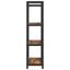 Bogreol Røget eg 60 x 30 x 120 cm Konstrueret træ