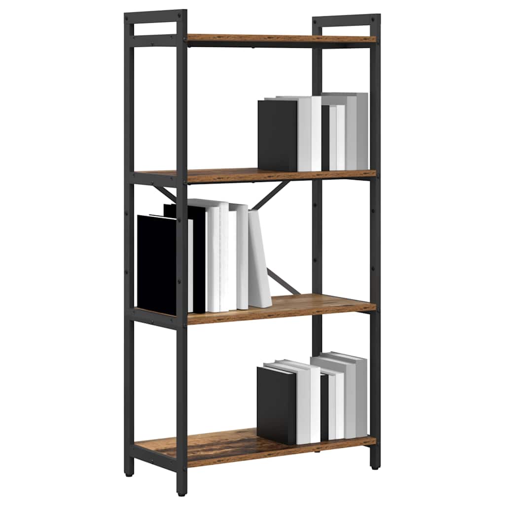 Bogreol Gammelt træ 60 x 30 x 120 cm Konstrueret træ