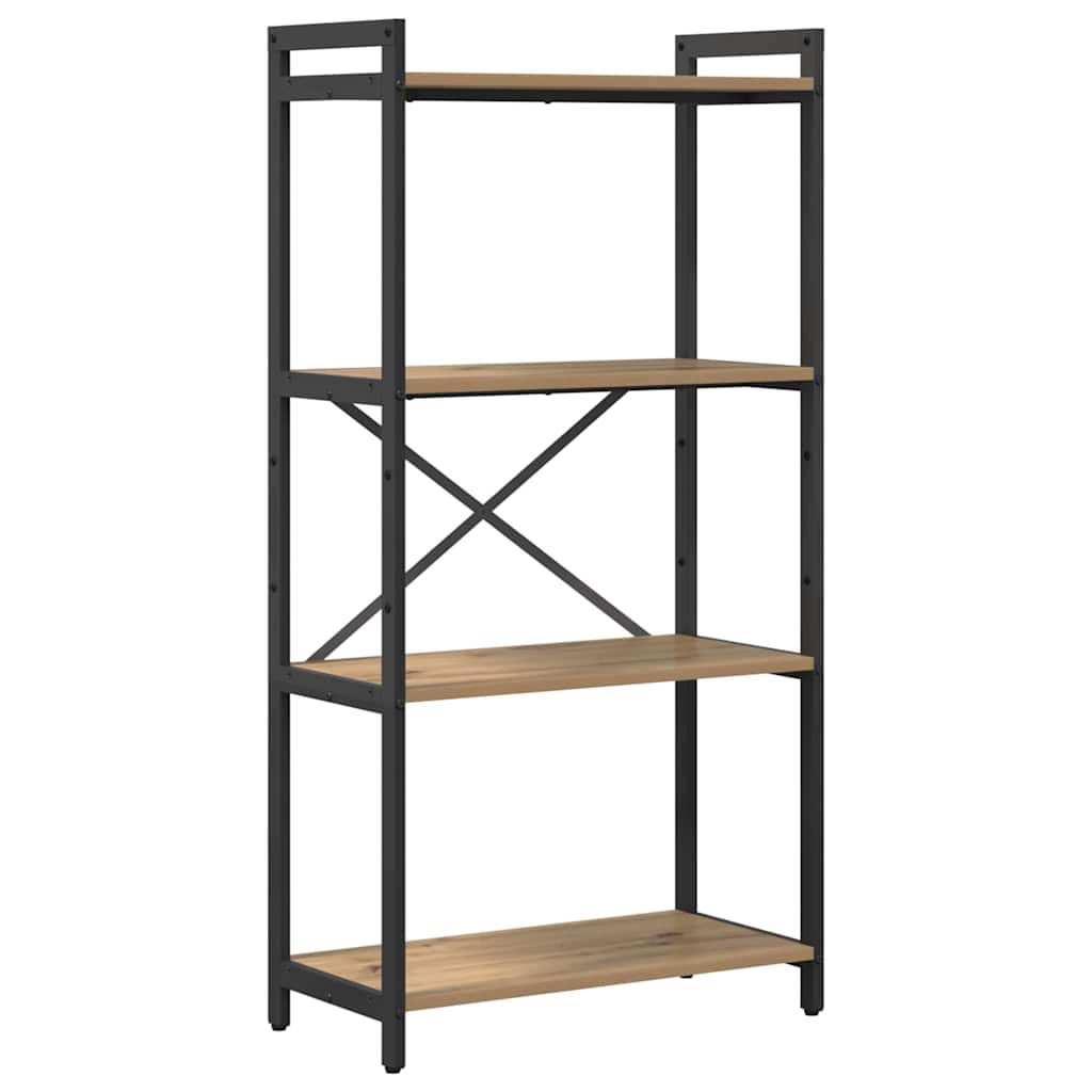 Bogreol 60 x 30 x 120 cm Konstrueret træ Artisan Egetræ