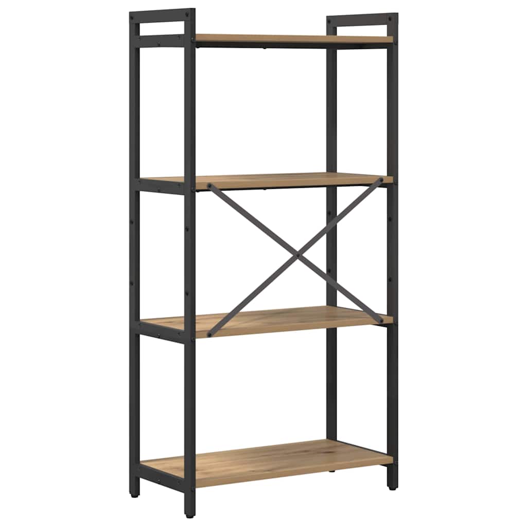 Bogreol 60 x 30 x 120 cm Konstrueret træ Artisan Egetræ