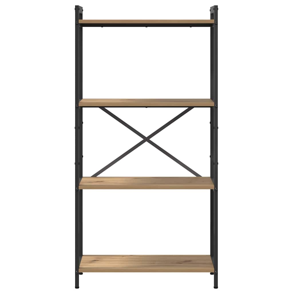 Bogreol 60 x 30 x 120 cm Konstrueret træ Artisan Egetræ