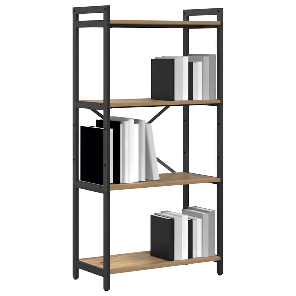 Bogreol 60 x 30 x 120 cm Konstrueret træ Artisan Egetræ