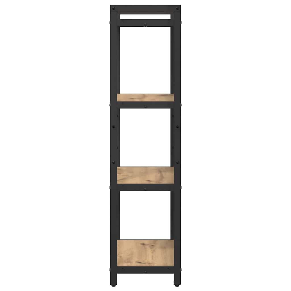 Bogreol 60 x 30 x 120 cm Konstrueret træ Artisan Egetræ