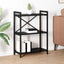 Bogreol 60 x 30 x 85 cm Konstrueret træ Sort eg