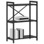 Bogreol 60 x 30 x 85 cm Konstrueret træ Sort eg