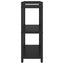 Bogreol 60 x 30 x 85 cm Konstrueret træ Sort eg