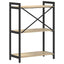 Bogreol 60 x 30 x 85 cm Konstrueret træ Sonoma eg