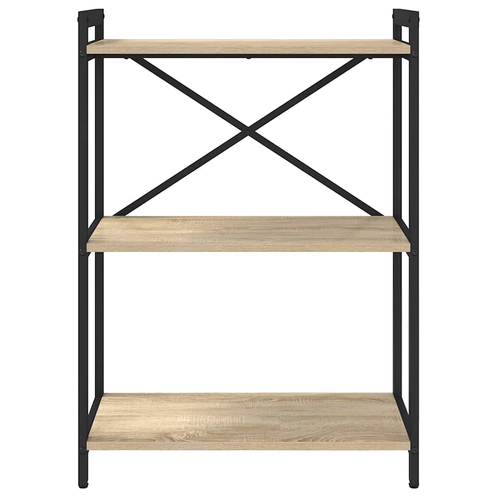 Bogreol 60 x 30 x 85 cm Konstrueret træ Sonoma eg