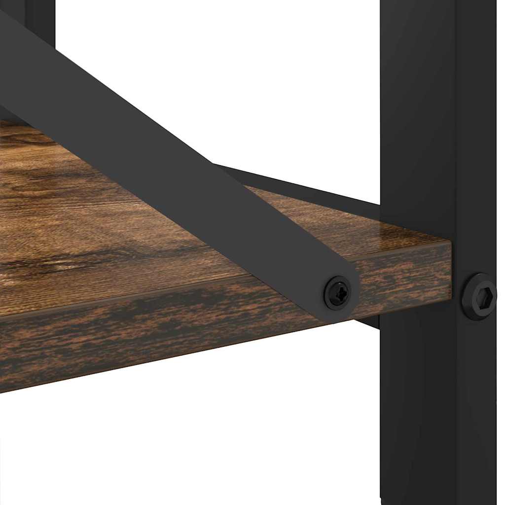 Bogreol 60 x 30 x 85 cm Konstrueret træ Røget eg