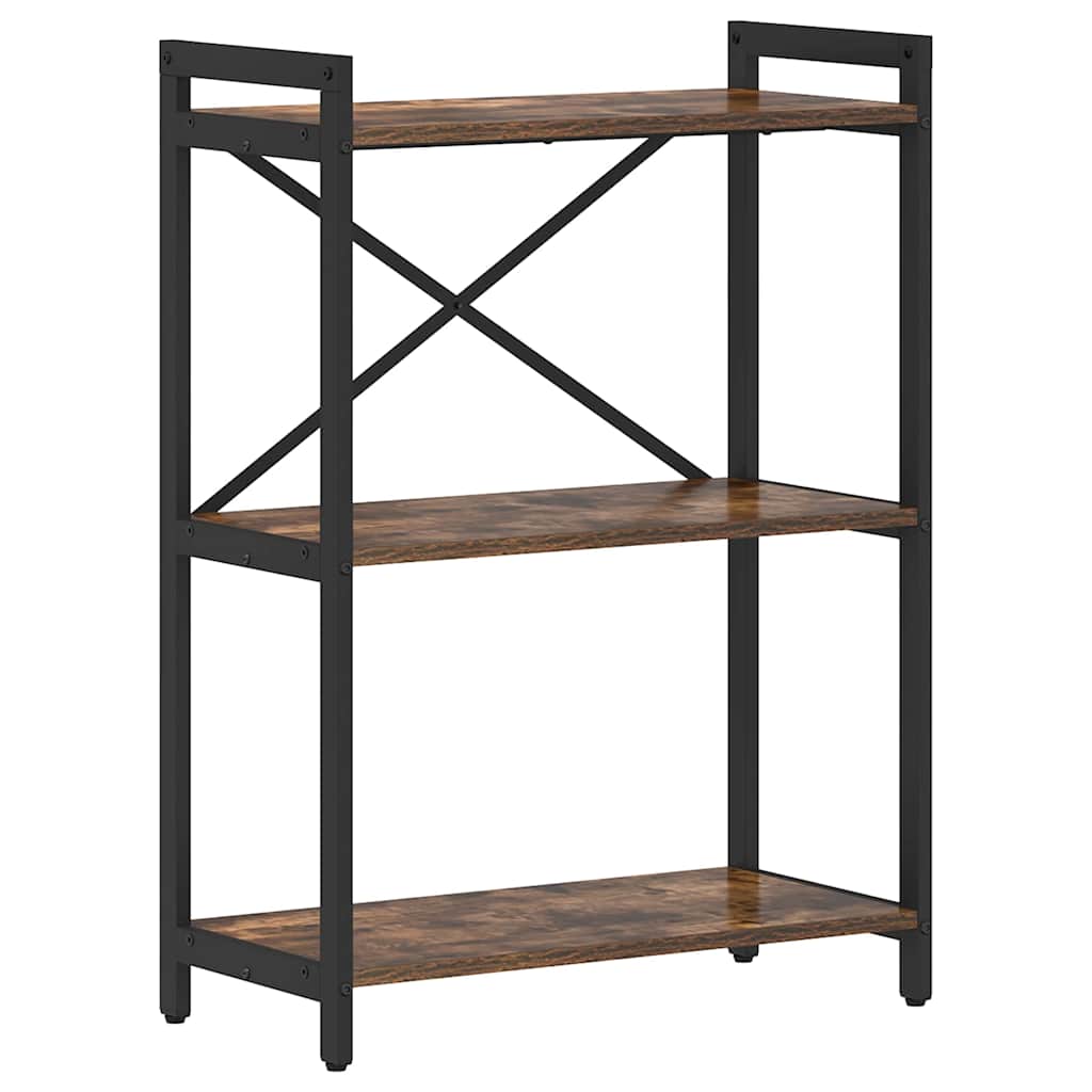 Bogreol 60 x 30 x 85 cm Konstrueret træ Røget eg