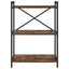 Bogreol Røget eg 60 x 30 x 85 cm Konstrueret træ