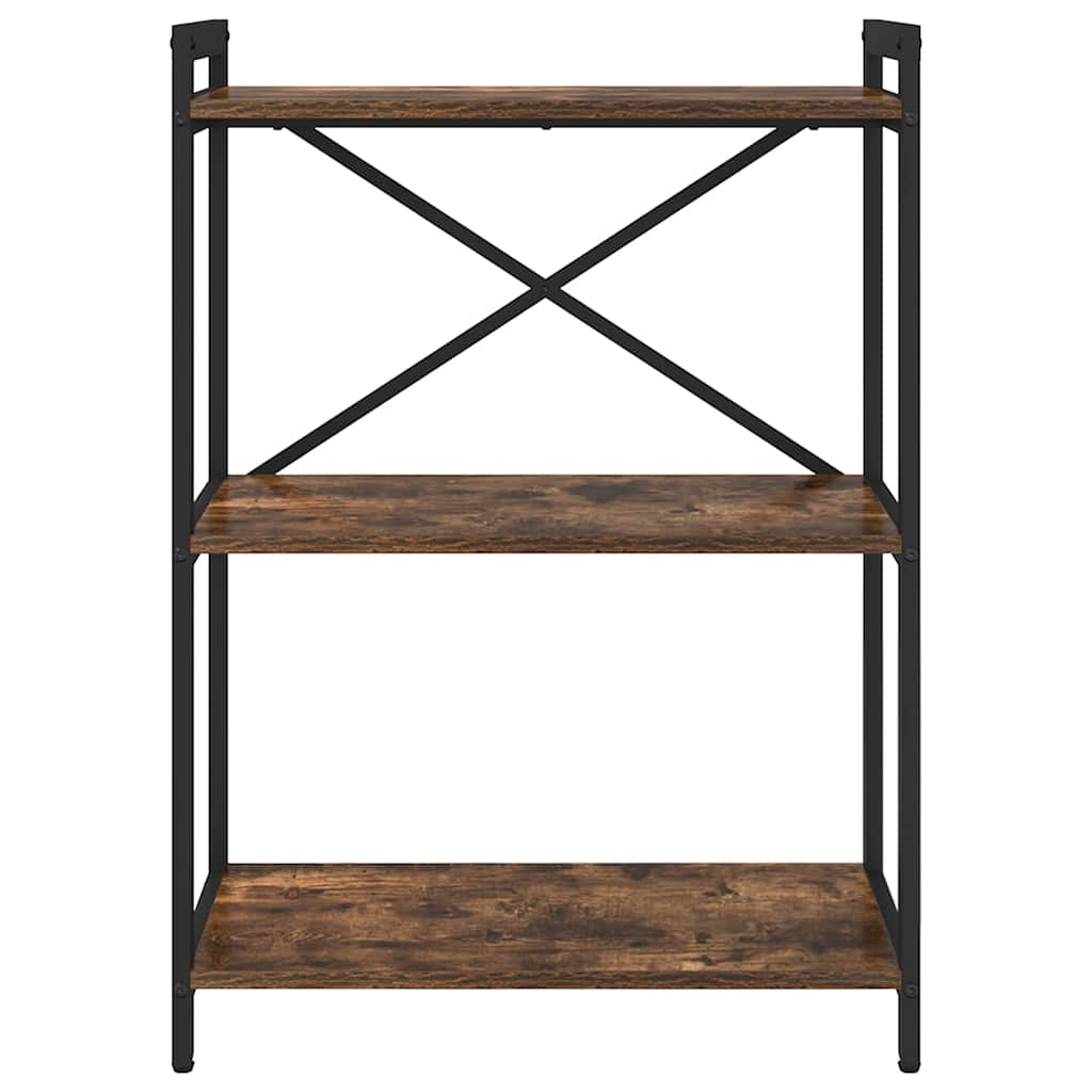 Bogreol 60 x 30 x 85 cm Konstrueret træ Røget eg