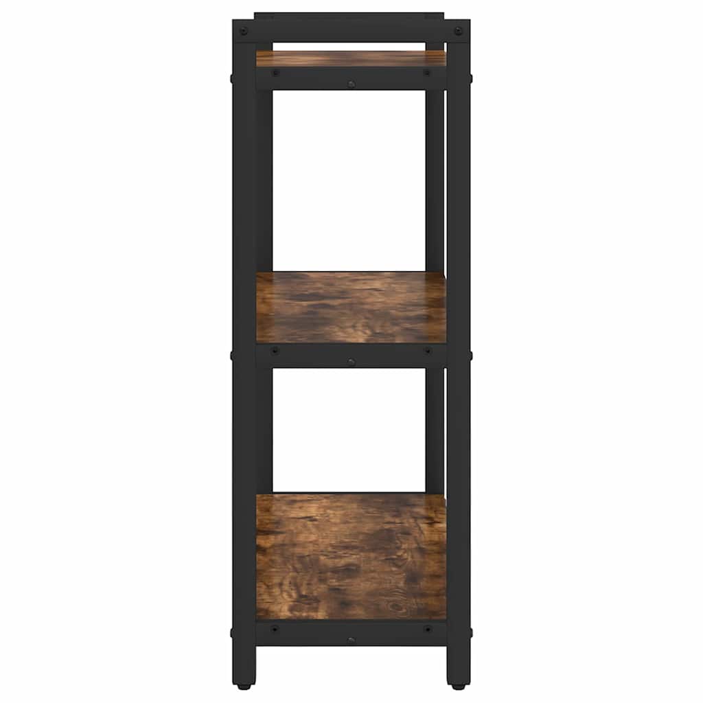 Bogreol 60 x 30 x 85 cm Konstrueret træ Røget eg