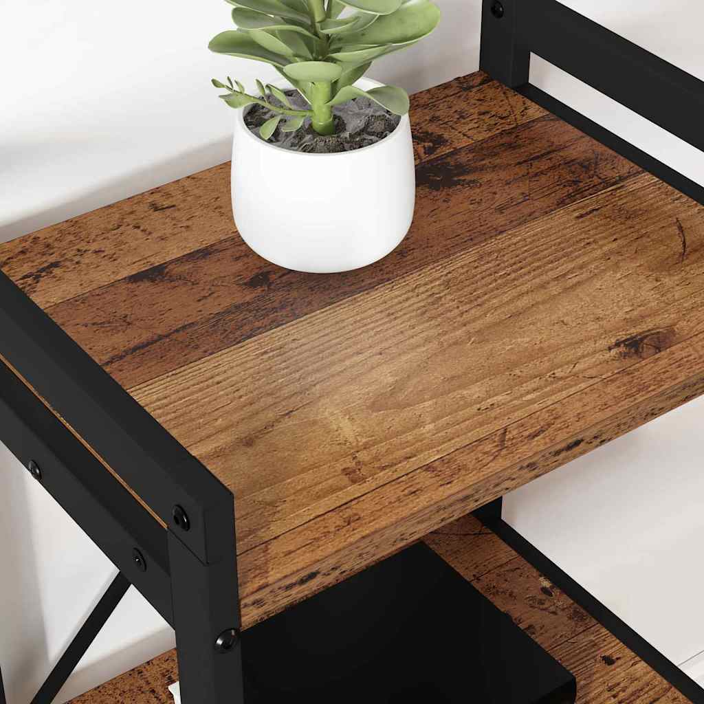 Bogreol Gammelt træ 60 x 30 x 85 cm Konstrueret træ