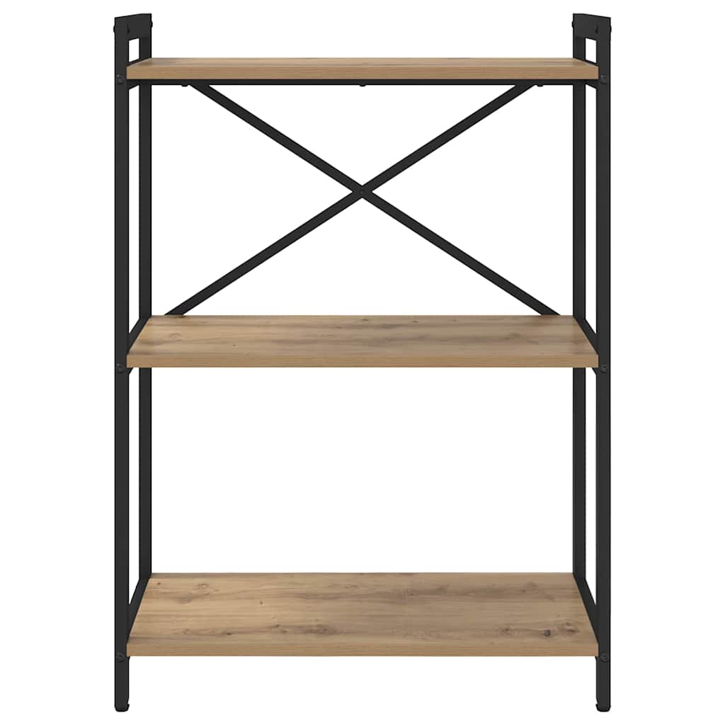 Bogreol 60 x 30 x 85 cm Konstrueret træ Artisan Egetræ