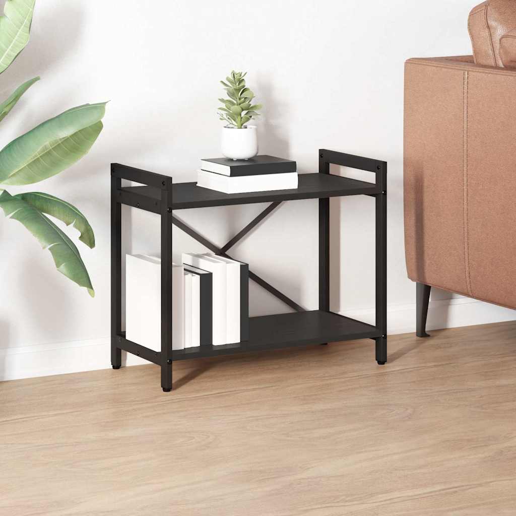 Bogreol Sort eg 60 x 30 x 50 cm Konstrueret træ
