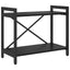 Bogreol 60 x 30 x 50 cm Konstrueret træ Sort eg