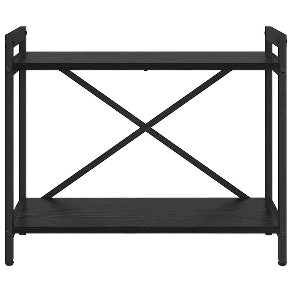 Bogreol 60 x 30 x 50 cm Konstrueret træ Sort eg