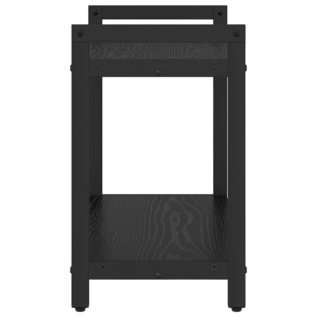 Bogreol 60 x 30 x 50 cm Konstrueret træ Sort eg