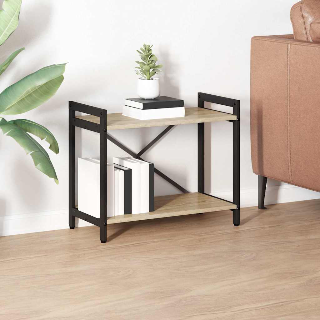 Bogreol 60 x 30 x 50 cm Konstrueret træ Sonoma eg