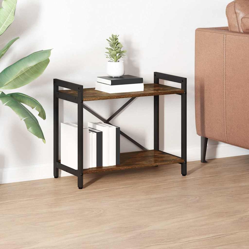 Bogreol Røget eg 60 x 30 x 50 cm Konstrueret træ