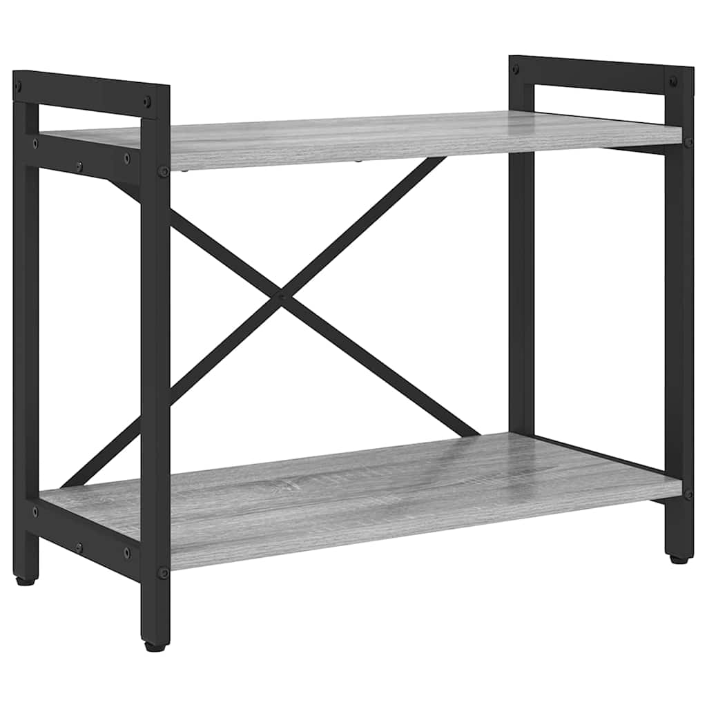 Bogreol 60 x 30 x 50 cm Konstrueret træ Grå sonoma-eg