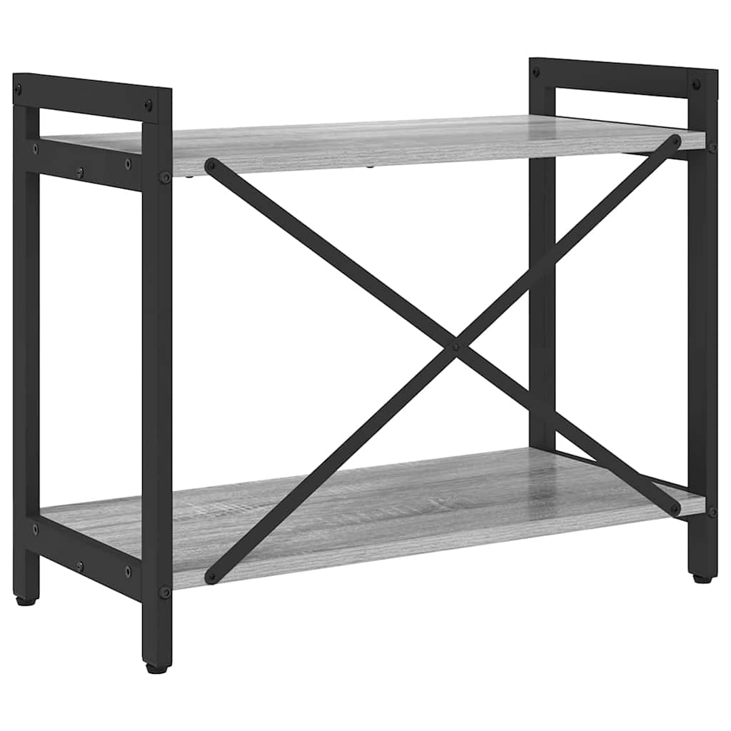 Bogreol 60 x 30 x 50 cm Konstrueret træ Grå sonoma-eg